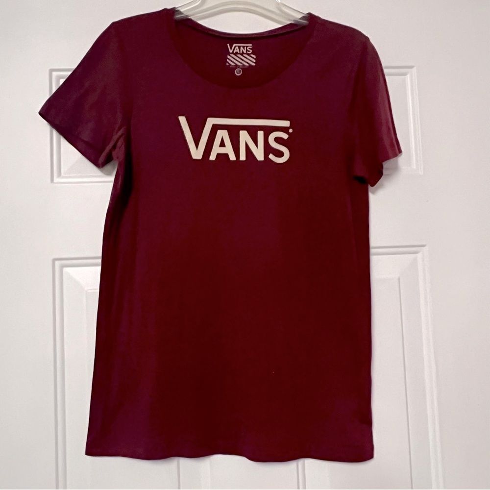 VANS | Vans Logo Red Short Sleeve Tee Shirt Sz XL